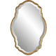 Wall Mirror | 33" | Quatrefoil Shape | Gold