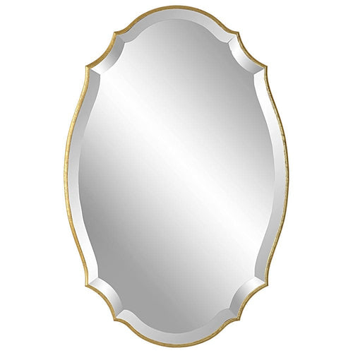 Wall Mirror | 30" | Elongated Quatrefoil | Antique Gold