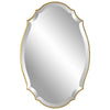 Wall Mirror | 30" | Elongated Quatrefoil | Antique Gold