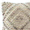 18 Inch Decorative Throw Pillow Cover Textured Diamonds Gray Beige By Casagear Home BM276712