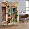 Room Divider | 72" | 3 Panel Canvas | Street & Floral Print | Multicolor