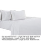 Matt 4 Piece California King Bed Sheet Set Organic Cotton Stripes White By Casagear Home BM276825