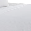 Matt 4 Piece Full Bed Sheet Set Soft Organic Cotton Stripes White By Casagear Home BM276826