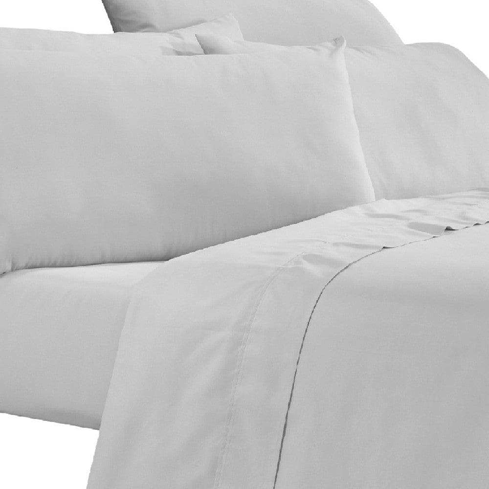 Minka 6 Piece Queen Bed Sheet Set Soft Antimicrobial Microfiber Gray By Casagear Home BM276847