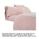 Minka 6 Piece Full Bed Sheet Set Soft Antimicrobial Microfiber Pink By Casagear Home BM276856
