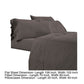 Minka 6 Piece King Bed Sheet Set Soft Antimicrobial Microfiber Dark Brown By Casagear Home BM276873