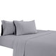 Matt Sheet Set | 4 Piece California King | Organic Cotton | Light Gray
