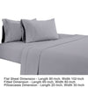 Matt 4 Piece Queen Bed Sheet Set Soft Organic Cotton Light Gray By Casagear Home BM276878