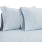 Matt 4 Piece California King Bed Sheet Set Soft Organic Cotton Light Blue By Casagear Home BM276880