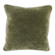 Hillary Throw Pillow | 18" Square | Velvet | Welt Cord | Green
