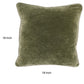 Hillary 18 Inch Square Velvet Decorative Throw Pillow Welt Cord Green By Casagear Home BM276937
