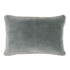 Hillary Lumbar Pillow | 20" | Velvet Welt | Sage Green