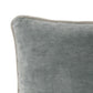 Hillary 20 Inch Velvet Welt Decorative Lumbar Throw Pillow Sage Green By Casagear Home BM276940