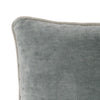 Hillary 20 Inch Velvet Welt Decorative Lumbar Throw Pillow Sage Green By Casagear Home BM276940