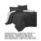 Alice 8 Piece Queen Comforter Set Soft Dark Gray By The Urban Port By Casagear Home BM276983
