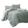 Alice Comforter Set | 8 Piece King | Reversible | Soft Sage | The Urban Port