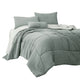 Alice Comforter Set | 8 Piece King | Reversible | Soft Sage | The Urban Port