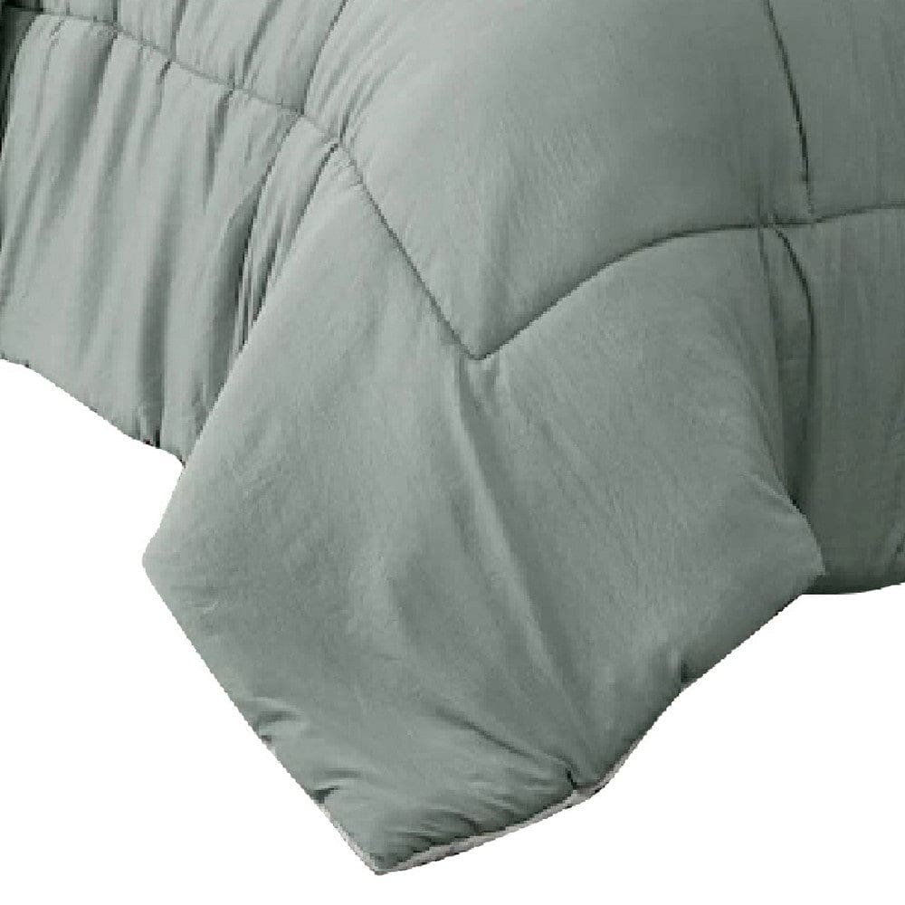 Alice 8 Piece King Comforter Set Reversible Soft Sage By The Urban Port By Casagear Home BM276989