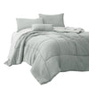 Alice Comforter Set | 8 Piece Queen | Light Gray | The Urban Port