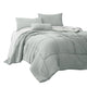 Alice Comforter Set | 8 Piece Queen | Light Gray | The Urban Port