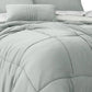 Alice 8 Piece Queen Comforter Set Soft Light Gray By The Urban Port By Casagear Home BM276998