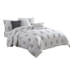 Tyler Comforter Set | 6 Piece Queen | Damask | The Urban Port | White