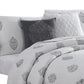 Tyler 6 Piece Queen Comforter Set Damask Design The Urban Port White By Casagear Home BM277001