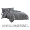 Alice 5 Piece King Comforter Set Textured The Urban Port Gray By Casagear Home BM277006
