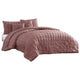 Alice Comforter Set | 5 Piece King | Textured | The Urban Port | Rose Pink