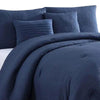 Alice 5 Piece Queen Comforter Set Textured The Urban Port Navy Blue By Casagear Home BM277009