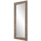 65 Inch Wood Wall Mirror, Tall, Distressed Weathered Brown By Casagear Home
