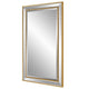 Wall Mirror | 40" | Rectangular Beveled Panel | Gold