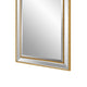 40 Inch Wood Rectangular Wall Mirror Beveled Panel Gold By Casagear Home BM277046