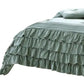 Tyler 8 Piece Ruffled Queen Comforter Set The Urban Port Green Gray By Casagear Home BM277110