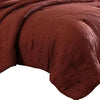 Alice 5 Piece Textured Microfiber Queen Comforter Set The Urban Port Red By Casagear Home BM277112