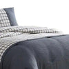 Owen 4 Piece Queen Comforter Set Squared The Urban Port White Gray By Casagear Home BM277120
