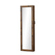 Max Jewelry Cabinet | 47" | Wood | Door Mount | Mirror | LED | Brown
