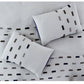 Owen 4 Piece Microfiber King Comforter Set Pattern The Urban Port White By Casagear Home BM277184