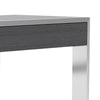 Cid Amy 63 Inch Modern Office Desk 3 Drawers Stainless Steel Base Wood Gray By Casagear Home BM277326