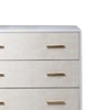 Emily 37 Inch Wood Tall Dresser Chest 4 Drawers Gold Handles White By Casagear Home BM278988
