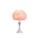 Lily 24 Inch Metal Glam Feather Table Lamp Candlestick 40W Pink White By Casagear Home BM279100