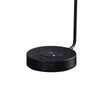 15 Inch Metal Table Lamp Adjustable Shade Wireless Charging Black By Casagear Home BM279103