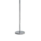Finn 63 Inch Glamorous Floor Lamp Rose Accent Shade 100W Red Silver By Casagear Home BM279104