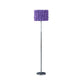 Finn Floor Lamp | 63" | Rose Shade | Glam | Purple, Silver