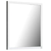 Noe 40 Inch Modern Mirror, Wood Frame, Portrait, Matte, White By Casagear Home