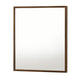 Noe Wall Mirror | 40" | Sleek Wood Frame | Walnut Veneer