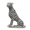 Cid Leopard Sculpture | 24" | Polyresin | White, Black