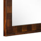 Cid 43 Inch Modern Wall Mirror Molded Frame Dark Dual Tone Brown By Casagear Home BM279279