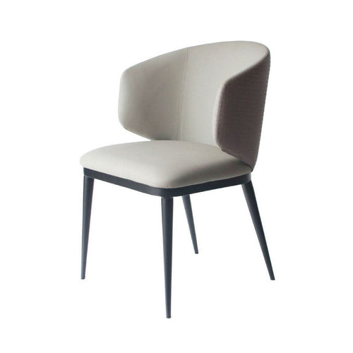 Cid Dining Armchair | 23" | Curved Padded Back | Beige