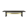 Cid Coe Dining Bench | 71" | Wood Seat | Concrete Base | Gray